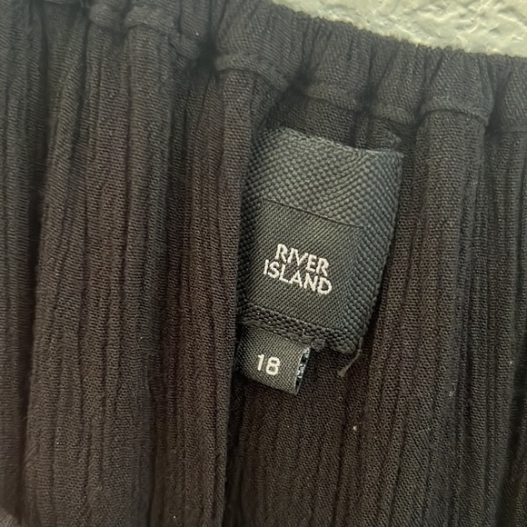 ASOS River Island Bardot Off The Shoulder Maxi Dress in Black - Picture 6 of 6